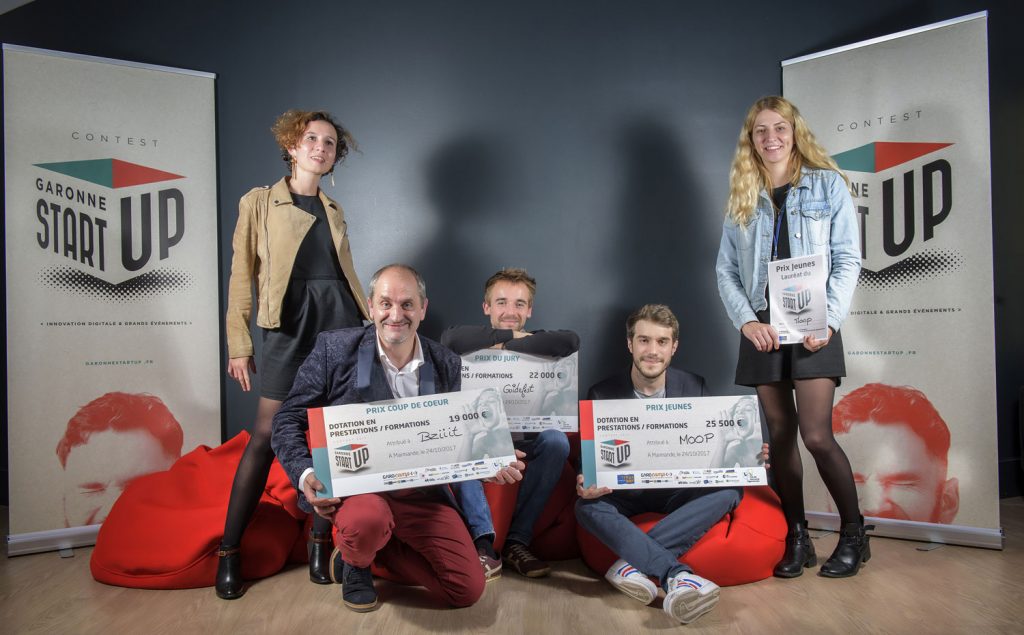 Marmande : Moop, Guidefest et Bziiit lauréats de Garonne Startup 2017