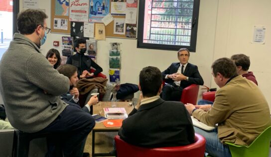 Arnaud Viala en visite à la Mêlée