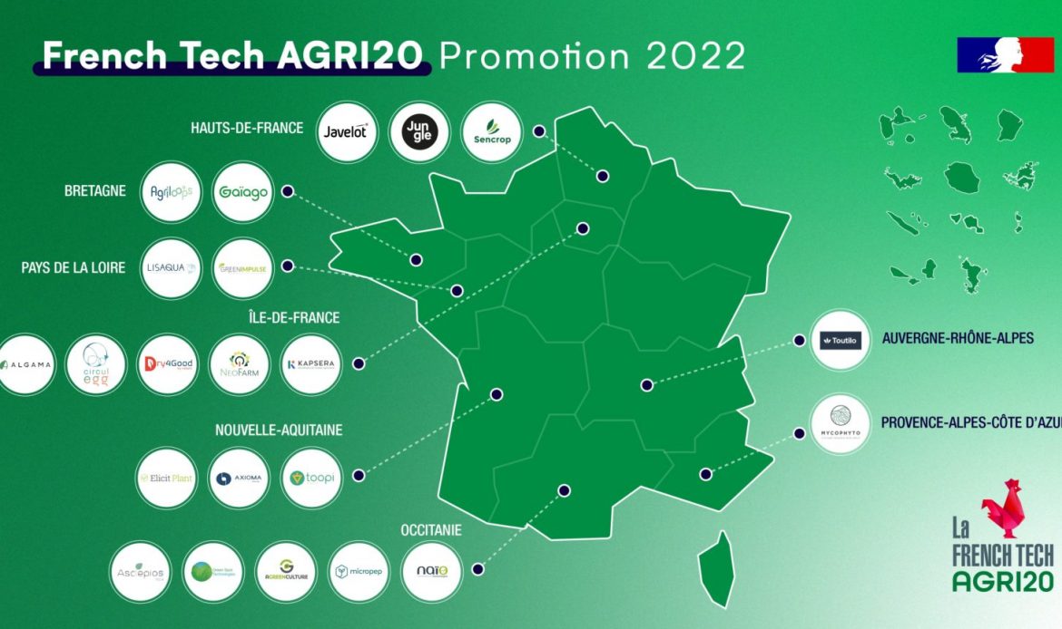 5 start-ups occitanes lauréates du programme French Tech Agri 20