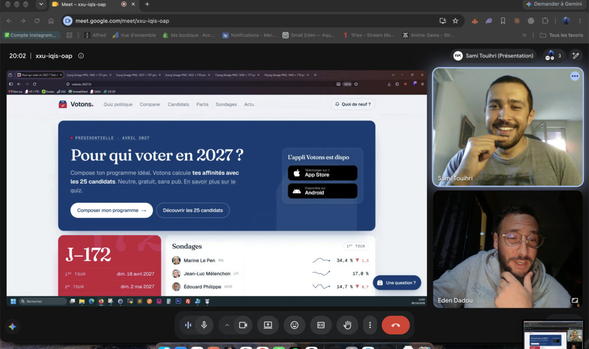 Présidentielles. avec Votons 2027, deux développeurs toulousains font « matcher » les électeurs et les programmes